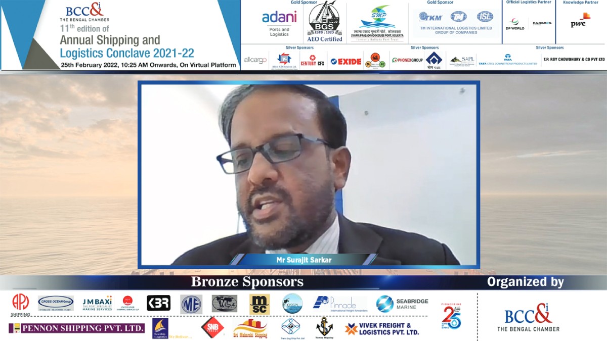 Mr. Surajit Sarkar, Member hipping and Logistics Committee, BCC&I and Chief Operating Officer, NICDC Logistics Data Services Limited moderated the Technical Session II on “Paradigm Shift in Logistics Industry through Digitization and Scope of Investments in Ports, Shipping and Logistics for Startups”