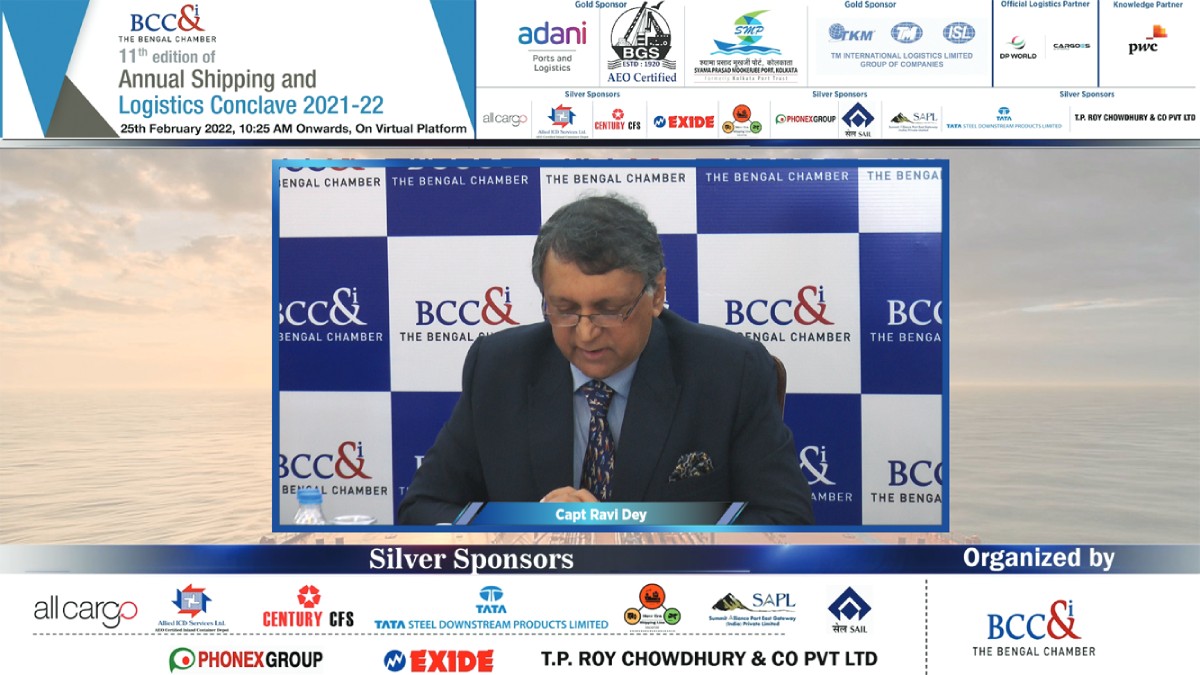 Capt Ravi Dey, Member, Shipping and Logistics Committee, BCC&I and Maritime Consultant, SeaTec UK Ltd. moderated the Technical Session III on “Logistics Industry − A Pillar of Sustainability”