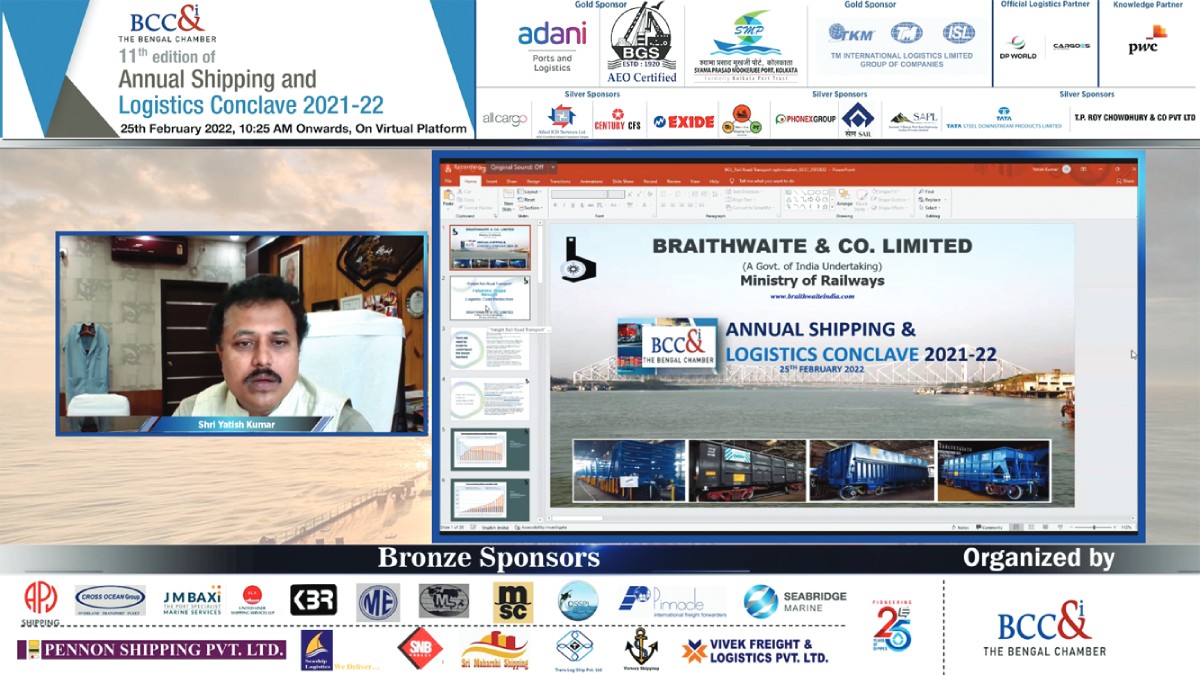 Shri Yatish Kumar, Chairman & Managing Director, Braithwaite & Co (India) Ltd. addressing in the Technical session 3