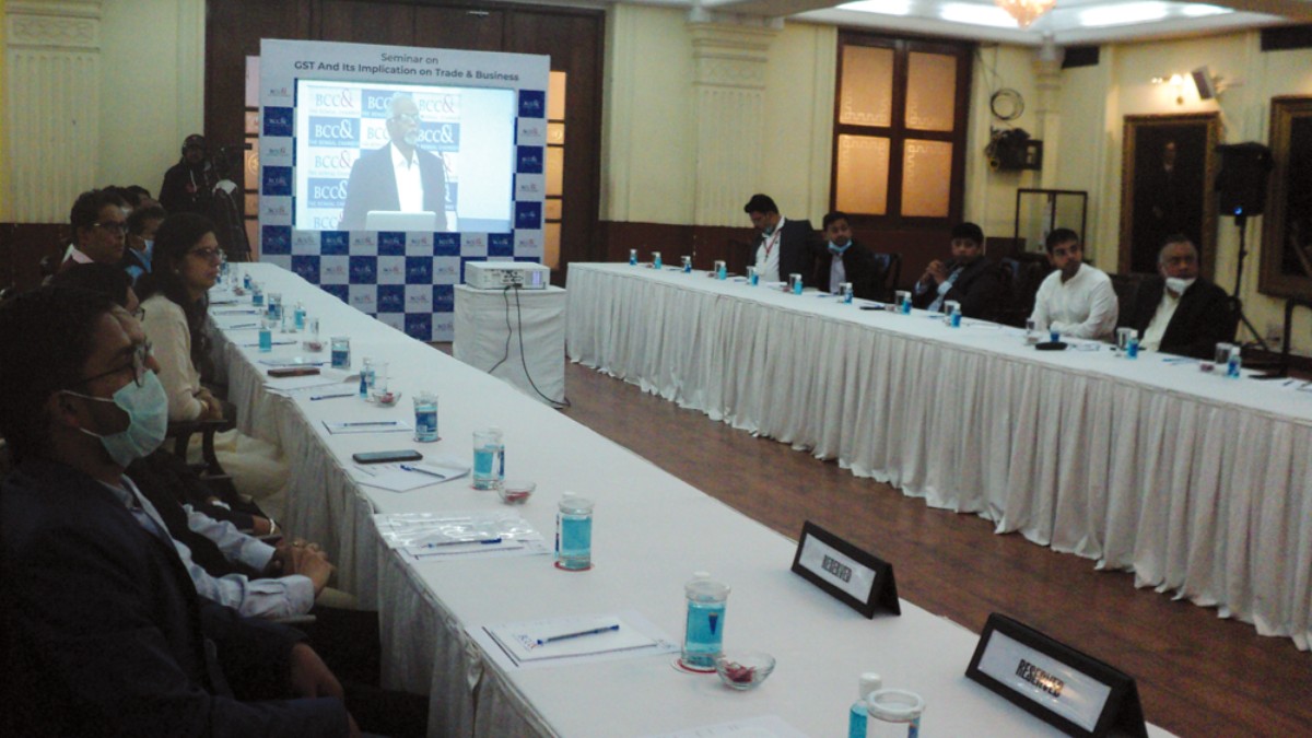 Technical Session I in progress : Address by Mr. Timir Baran Chatterjee, Chairperson, Indirect Taxes Committee, The Bengal Chamber of Commerce and Industry & Senior Partner & Mentor, TCN Global & Economic Advisory Services LLP