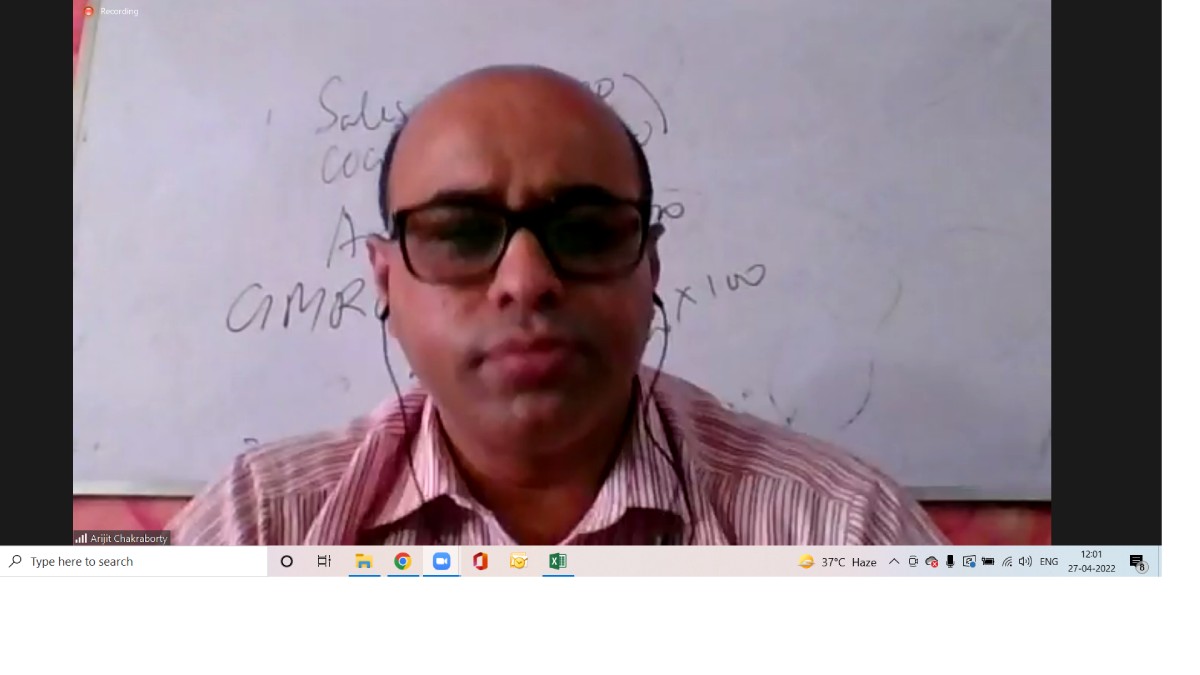 Online Session on KPI for ABP Ltd in progress − Faculty: Mr. Arijit Chakraborty