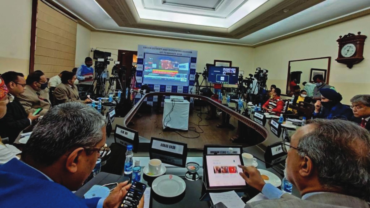 Union Budget 2022−23 Viewing Session in progress