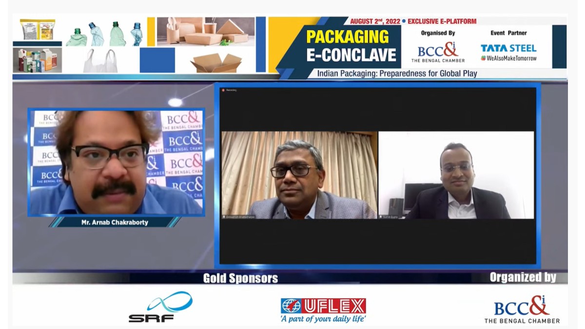 Fireside Chat Session with Guest of Honour Dr. Debashish Bhattacharjee, Mentor, Metals Committee, BCC&I and Vice President − Technology and New Materials Business, Tata Steel Limited. on: “Sustainable Packaging: New Materials in Metal Packaging” Moderated by: Mr. Sumit Gupta, Managing Director and Partner, Boston Consulting Group.