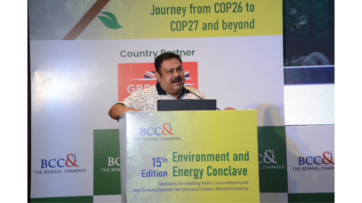 Mr. Arnab Chakraborty, Integrator, Professional Assistance for Development Action (PRADAN) addressing in the session on Green Livelihood Case Studies
