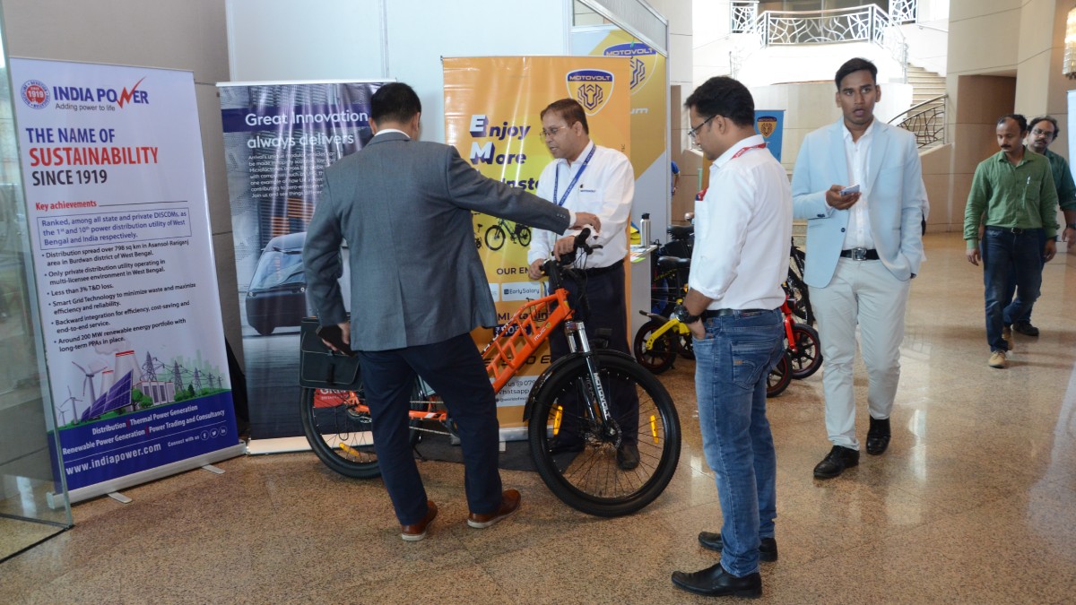 The footfall at the EV Cycle Stall