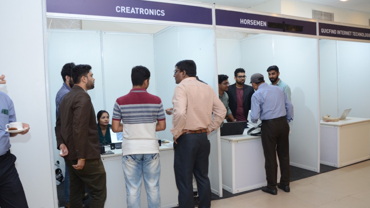 The footfall at the Startup Stalls