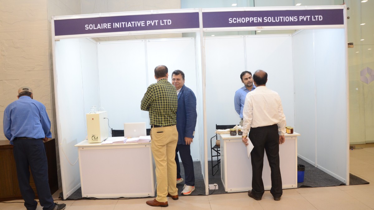 The footfall at the Startup Stalls