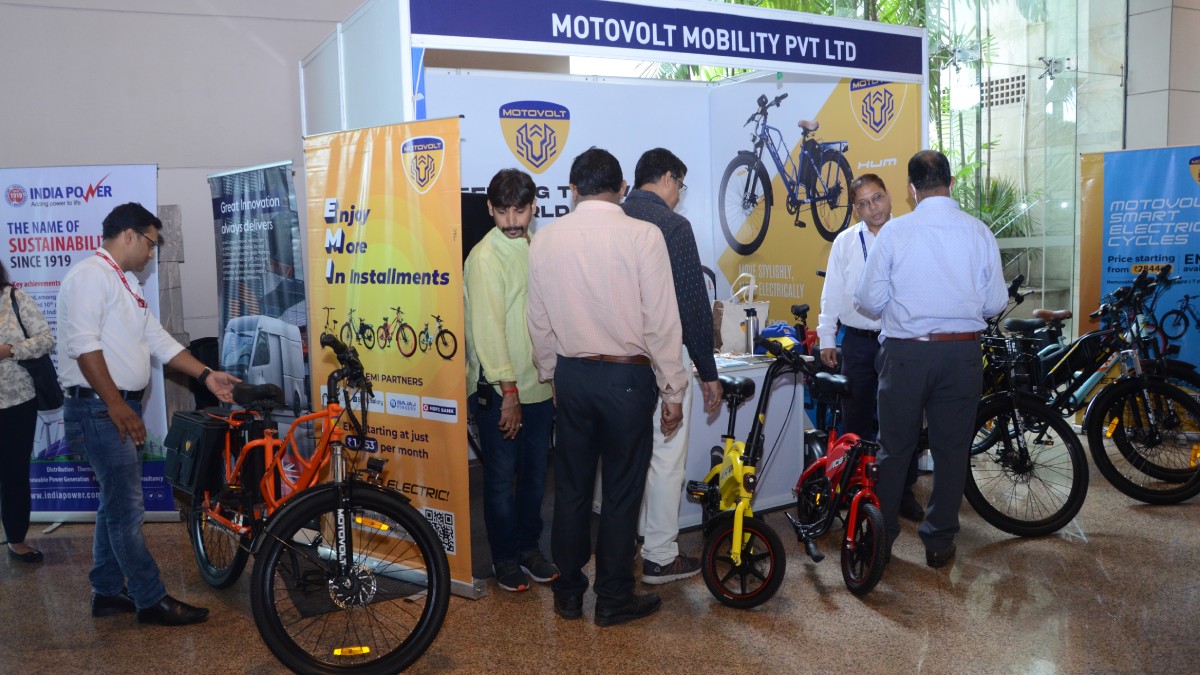 The footfall at the EV Cycle Stall