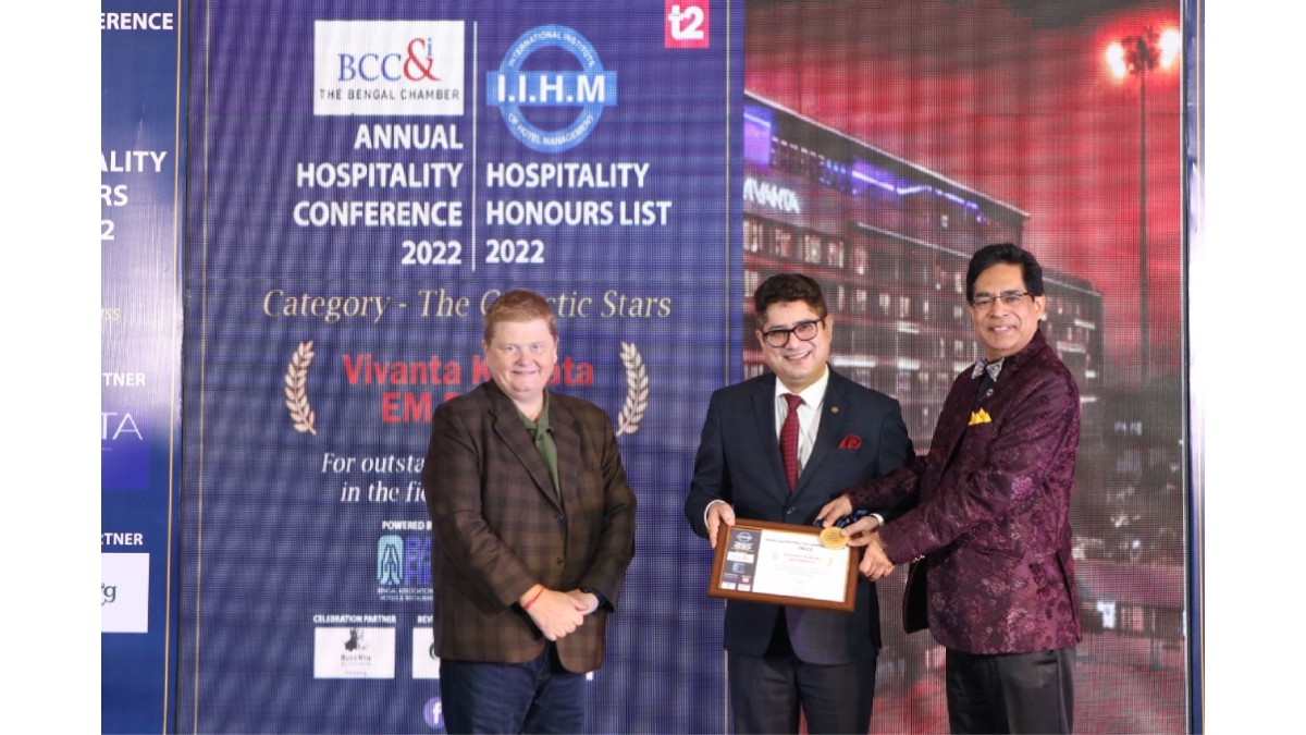 IIHM Hospitality honors 2022 being presented to Vivanta Kolkata, EM Bypass