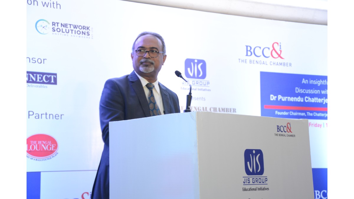 Mr. Abraham Stephanos, President,The Bengal Chamber, MD, TSDPL, delivering the Welcome Address