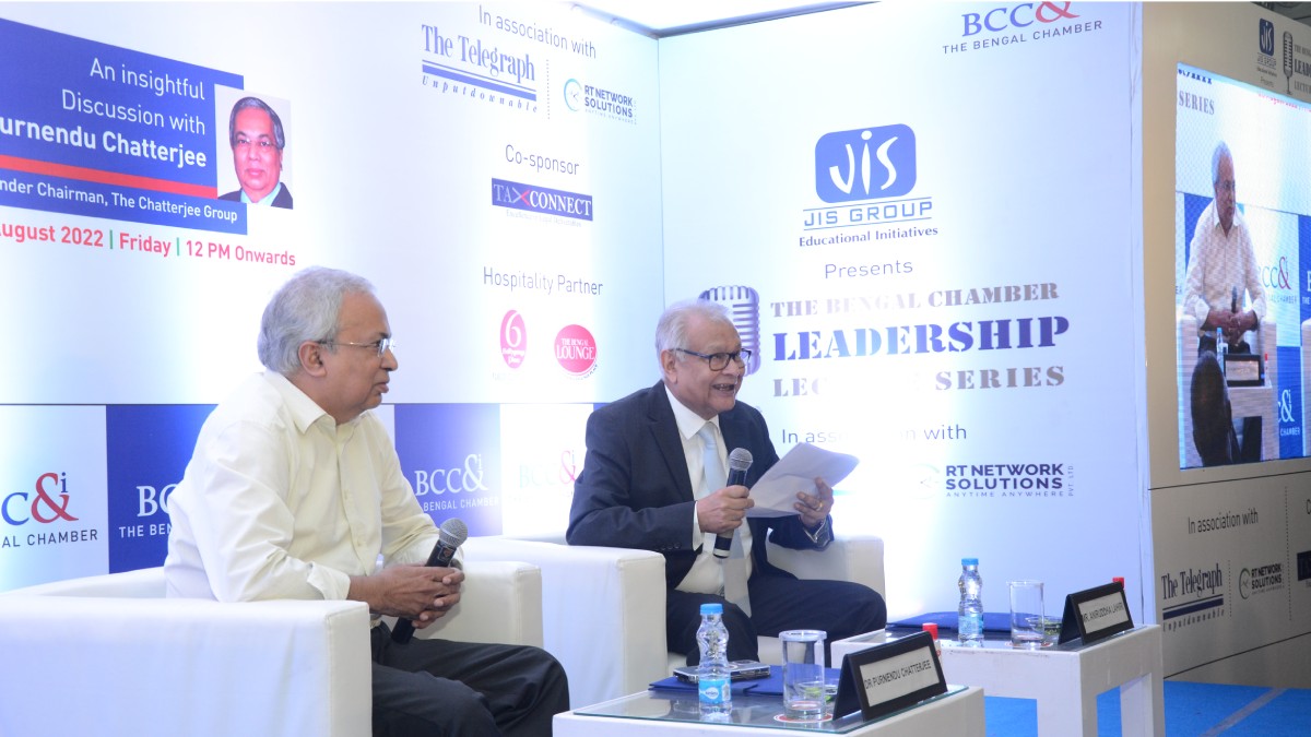Mr. Aniruddha Lahiri, Former President, The Bengal Chamber in conversation with Dr. Purnendu Chatterjee, Founder & Chairman, The Chatterjee Group