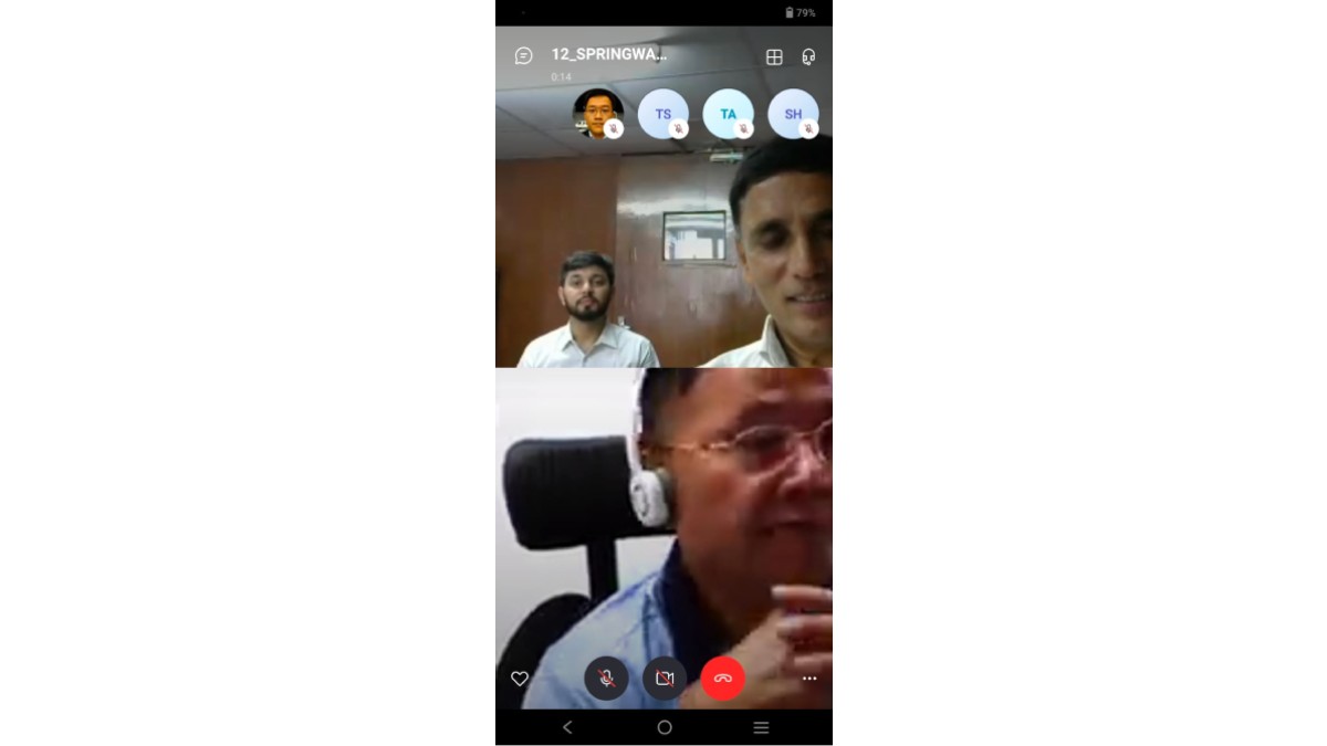 Meeting in progress.