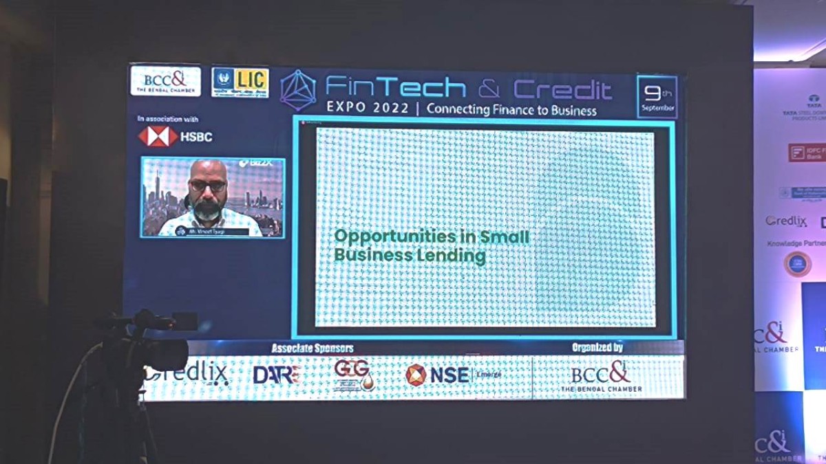 Presentation on “Opportunities in Small Business Lending” by Mr. Vineet Tyagi, Chief Technology Officer, Biz2Credit
