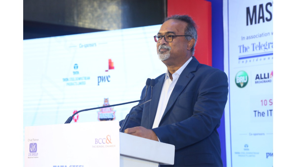 The President of The Bengal Chamber of Commerce & Industry Mr Abraham George Stephanos delivering the Welcome Address