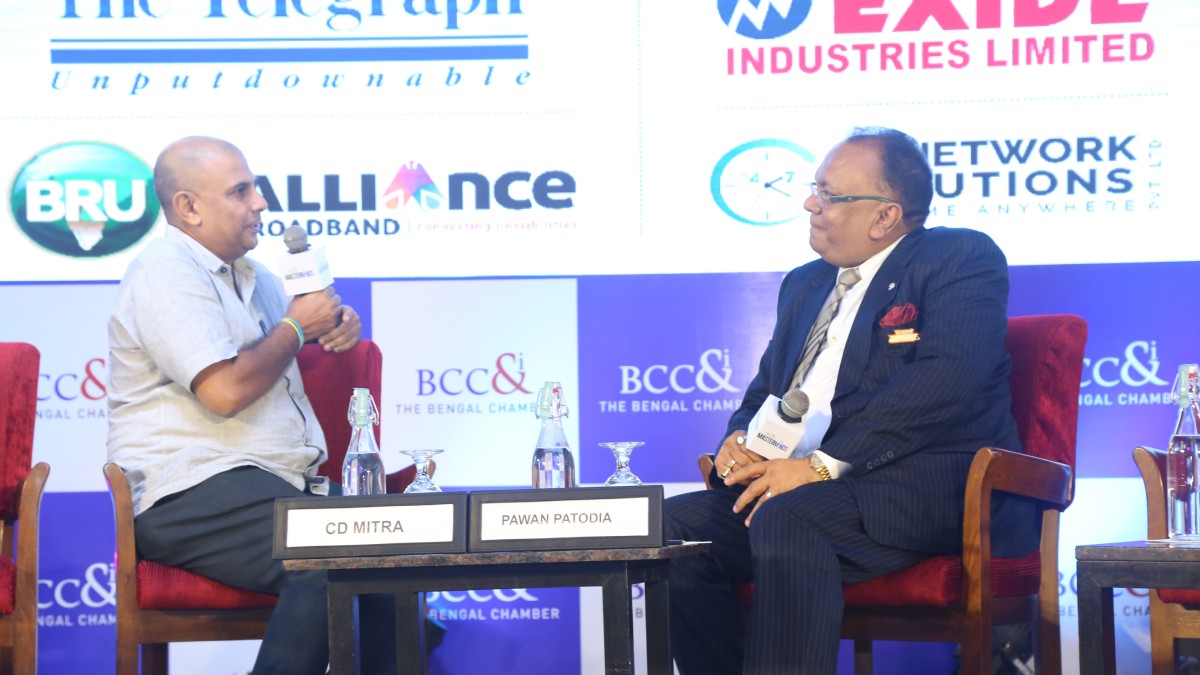 Mr Pawan Patodia, the owner of Kolkata Thunderbolts team in Prime Volleyball League in Conversation with Mr Chandradeep Mitra, Strategy Coach and Mentor for Start Ups & Entrepreneurs, Branding & Innovation Consultant