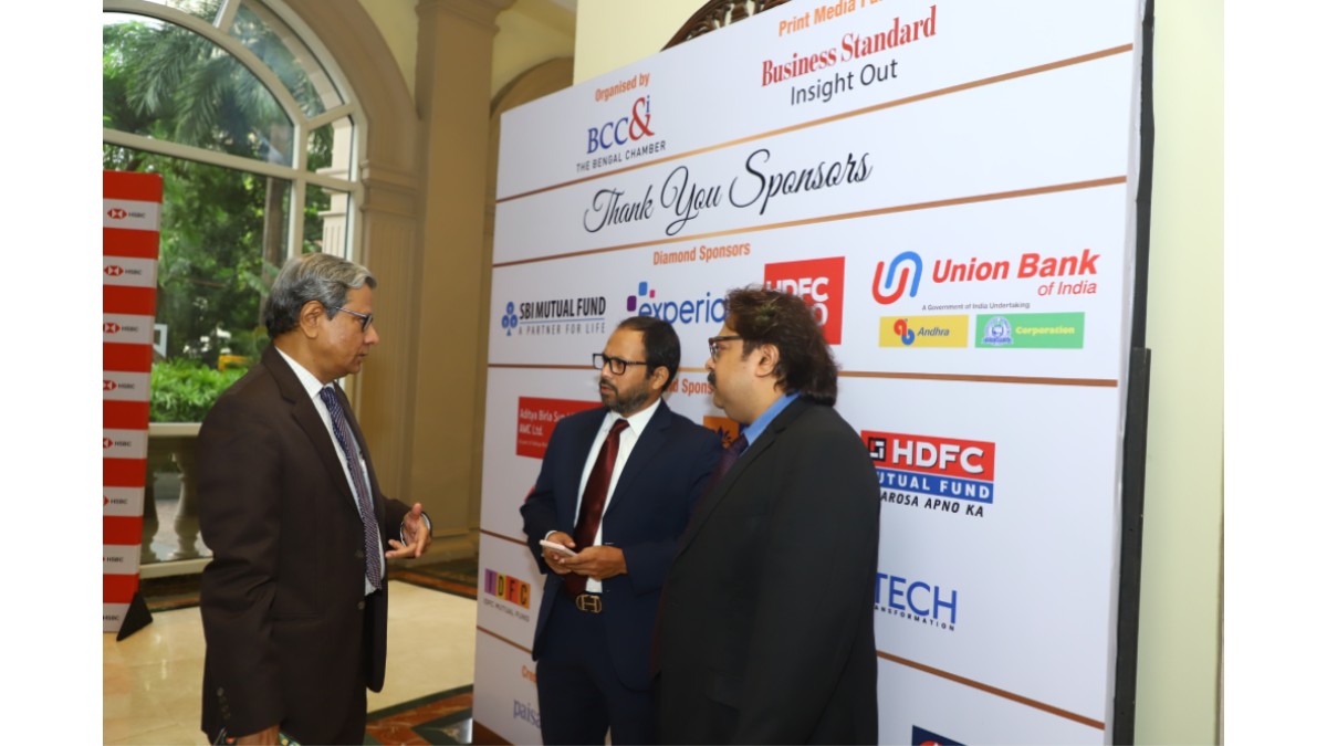 Director General, BCC&I, Mr. Subhodip Ghosh and Director, BCC&I, Mr. Arnab Chakraborty, in conversation with Mr. Tamal Bandopadhyay, Author & Columnist and Mentor, Banking and Finance Committee, BCC&I