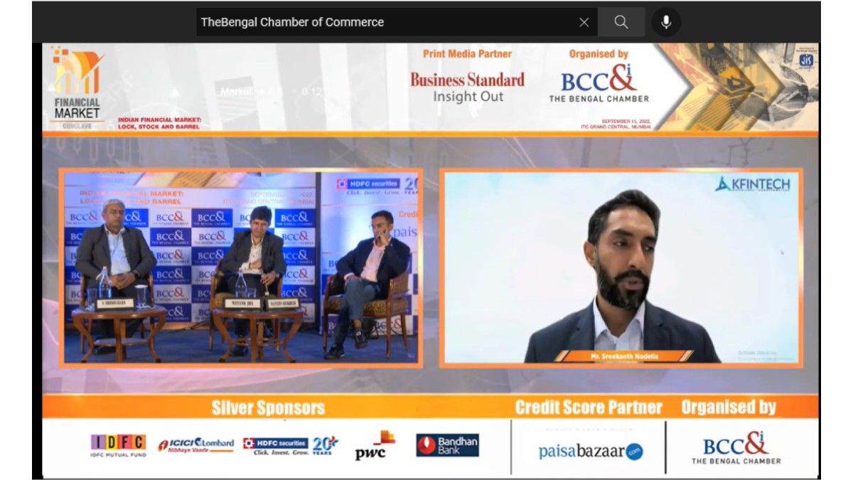 Session on “Mapping with the Economy of Future: Technology Providers, Rating Agencies and other Stakeholders” being moderated by Mr. Mayank Jha, MD & Partner, Boston Consulting Group in progress