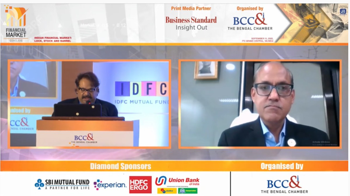 Mr. Ashwini Kumar Tewari, Managing Director, State Bank of India delivering the Keynote Address online as the Guest of Honour