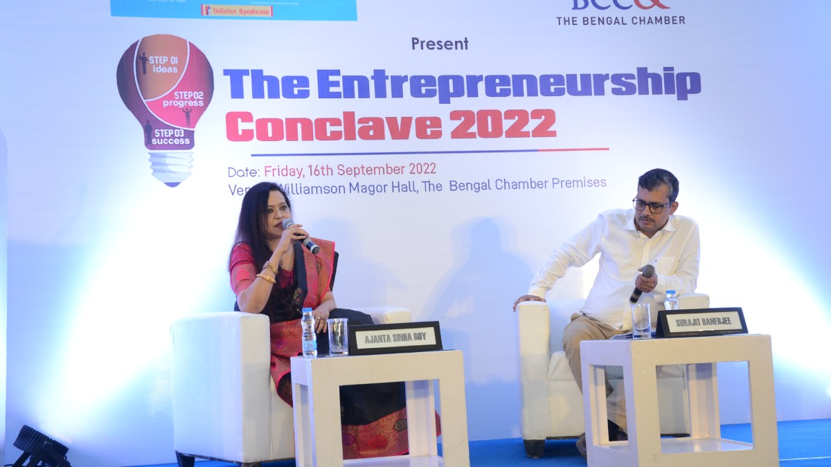 Success without boundaries with Ms. Ajanta Sinha Roy, Director, Vidya.com Consultancy Pvt. Ltd. a fireside chat moderated by Mr. Surajit Banerjee, Member, The Entrepreneurs’ Committee, The Bengal Chamber of Commerce and Industry and Managing Director, Peoplepro Management Services Pvt. Ltd