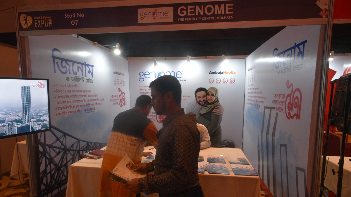 Visitors at the Stall of Genome Fertility Centre, Kolkata