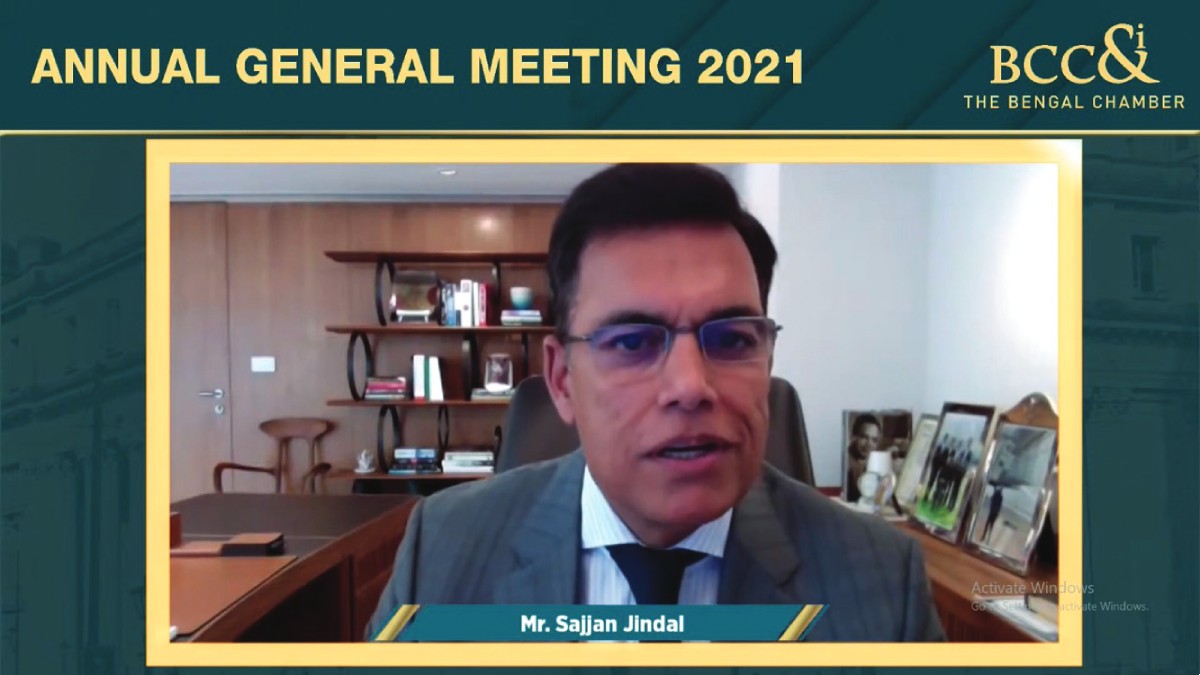 Mr. Sajjan Jindal, Chairman, JSW Group delivering the Keynote Address