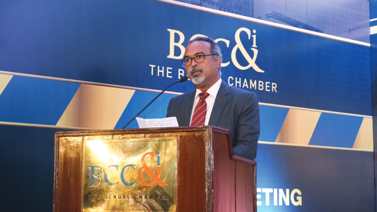 Mr. Abraham George Stephanos, President Designate, The Bengal Chamber of Commerce and Industry delivering the closing remarks and formal Vote of Thanks
