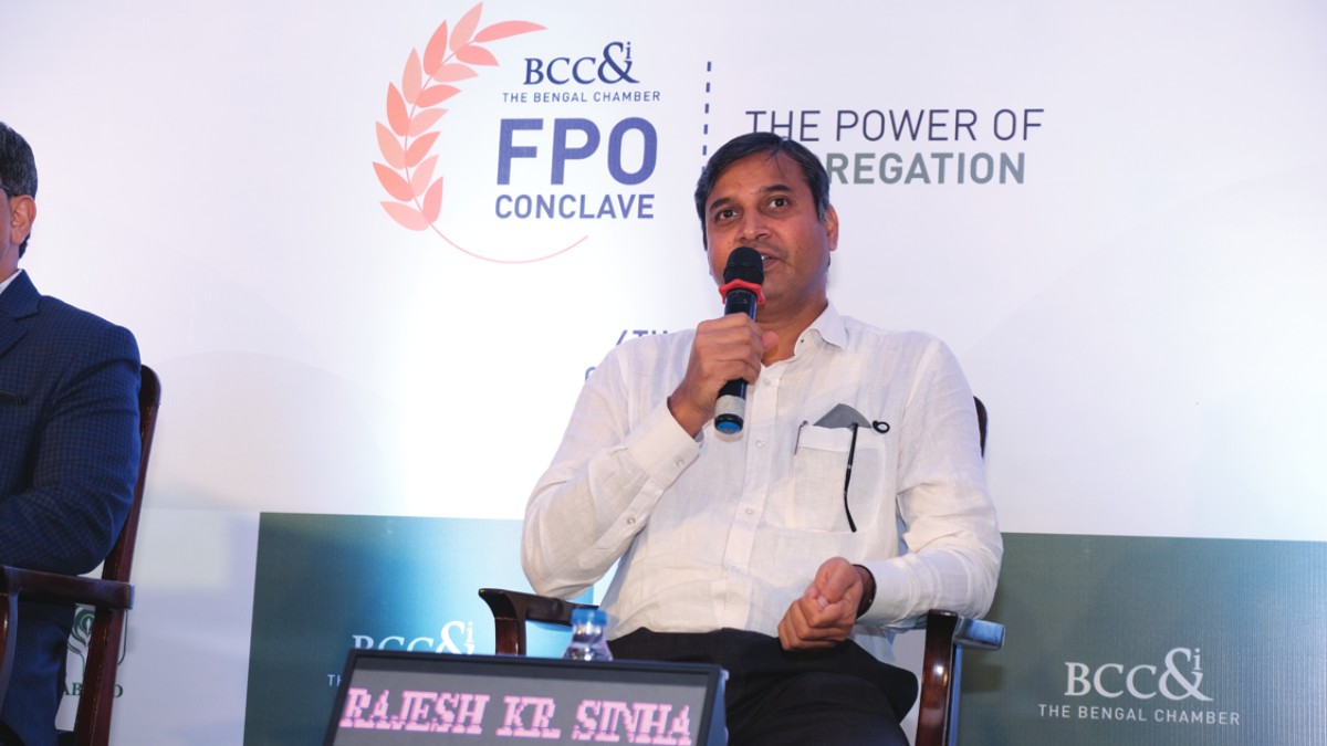 Shri Rajesh Kumar Sinha, IAS, Secretary, Dept. of Agriculture Marketing, Govt. of West Bengal on the dais