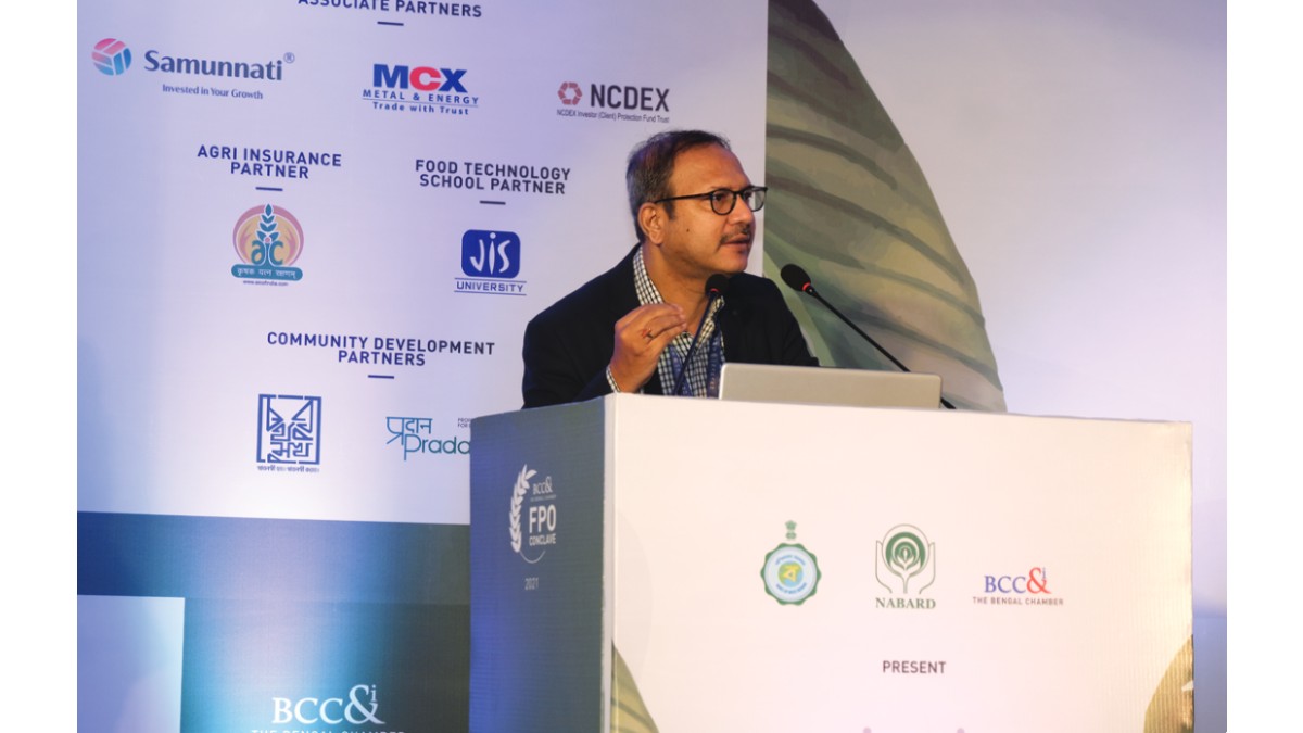 Mr. Samrat Mukherjee, DGM, NABARD delivering his speech