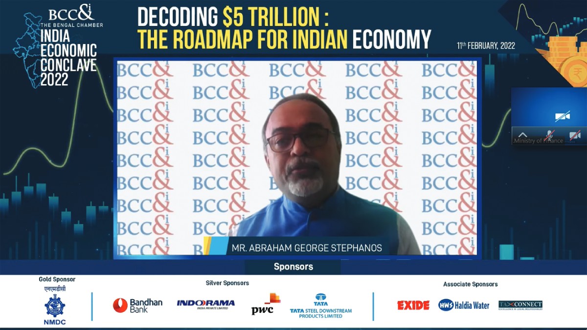 Mr. Abraham Stephanos, President, BCC&I and Managing Director, Tata Steel Downstream Products Limited delivering the formal Welcome Address
