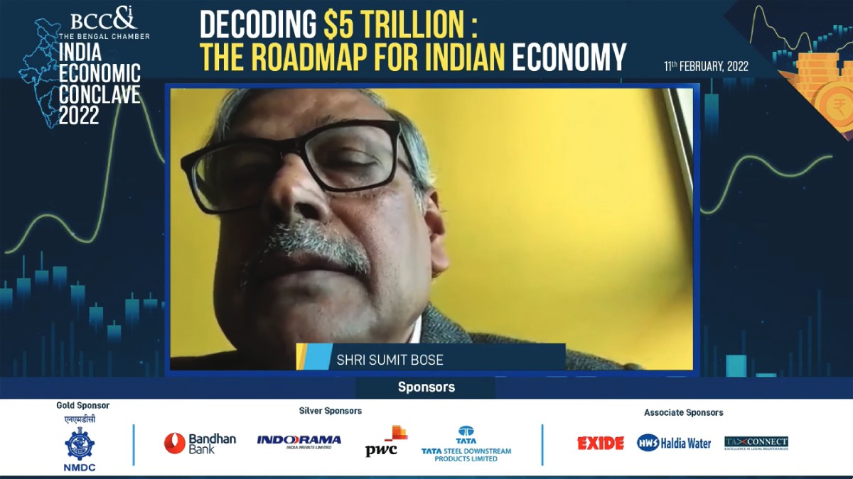 Shri Sumit Bose, Mentor− Economic Affairs Committee, BCC&I and Former Finance & Revenue Secretary, Government of India delivering the Opening Address