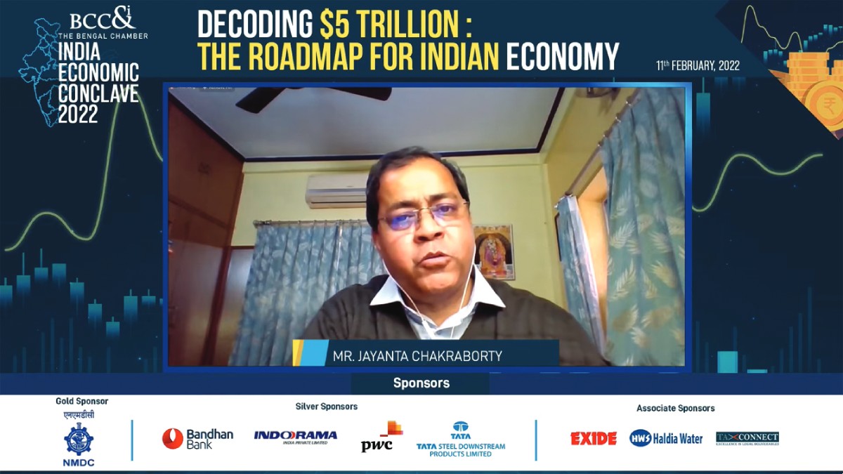 Business Session IV : Mr. Jayanta Chakraborty, Chairperson, Agriculture & Rural Development Committee, The Bengal Chamber and Senior General Manager, Indofil Industries Limited moderating the Session
