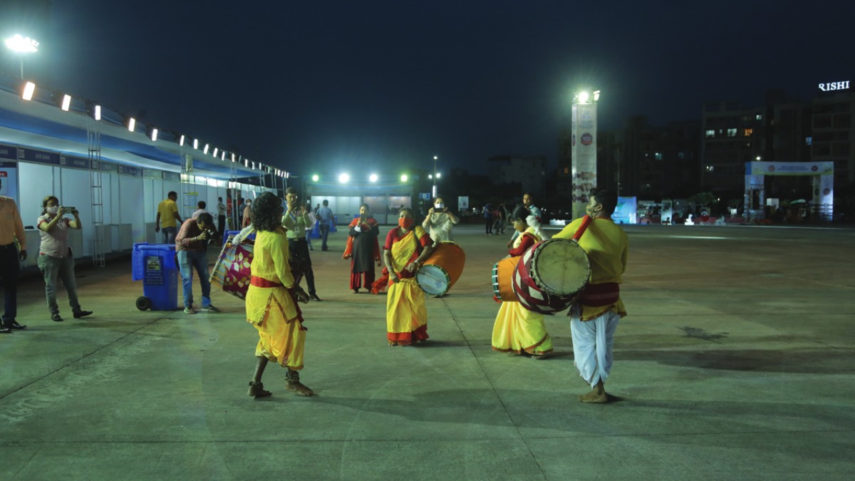 Cultural performance at the EV Carnival