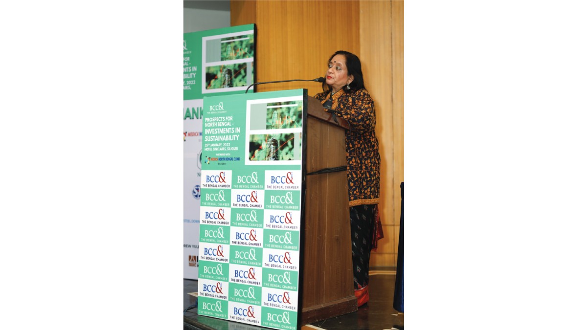 Ms. Nayantara Palchoudhuri, Chairperson, North East & North Bengal and Mentor Socio Economic Initiative, The Bengal Chamber of Commerce and Industry Director, Washabarie Tea Co. Pvt. Ltd. and Chairperson, Indian Tea Association