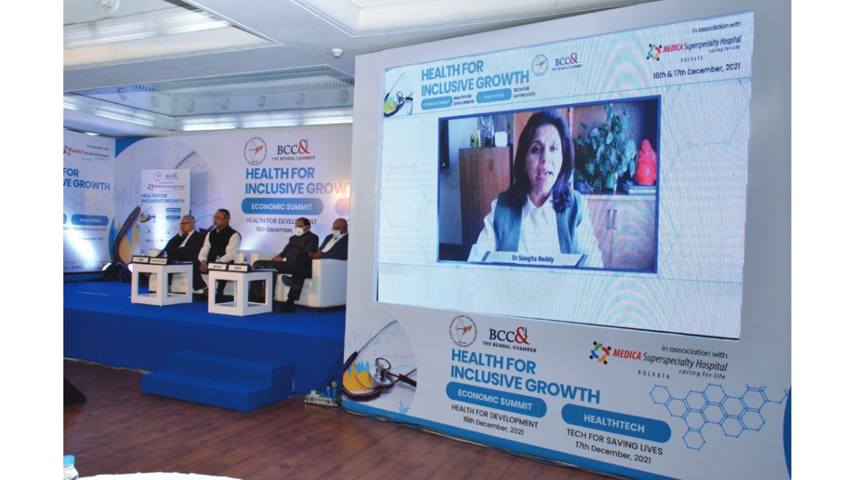 Dr. Sangita Reddy, Joint Managing Director, Apollo Hospitals gracing the Opening Session virtually