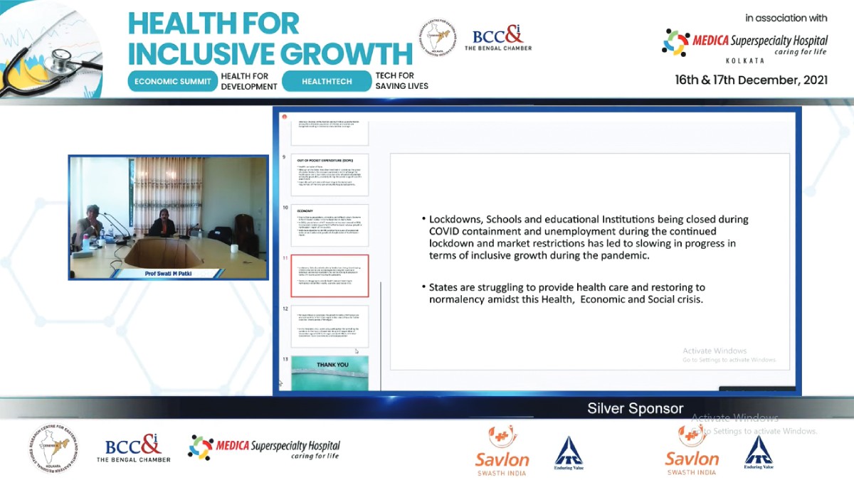 Professor Swati M Patki, HOD, Community Medicine Department, Zoram Medical College gracing the Session− Healthcare in North East