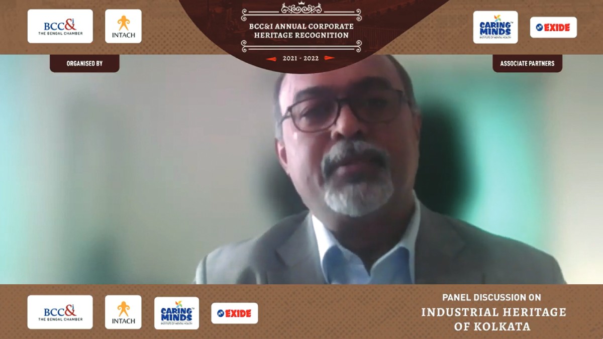 Mr. Abraham George Stephanos, President, The Bengal Chamber of Commerce and Industry delivering Welcome address.