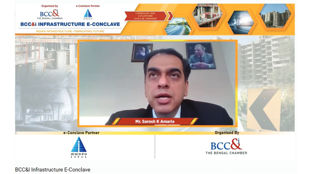 Mr. Sarosh K Amaria, MD, Tata Capital Financial Services Limited speaking at the Experts’ Roundtable on “Financing Infrastructure: Impetus for a Growing India”