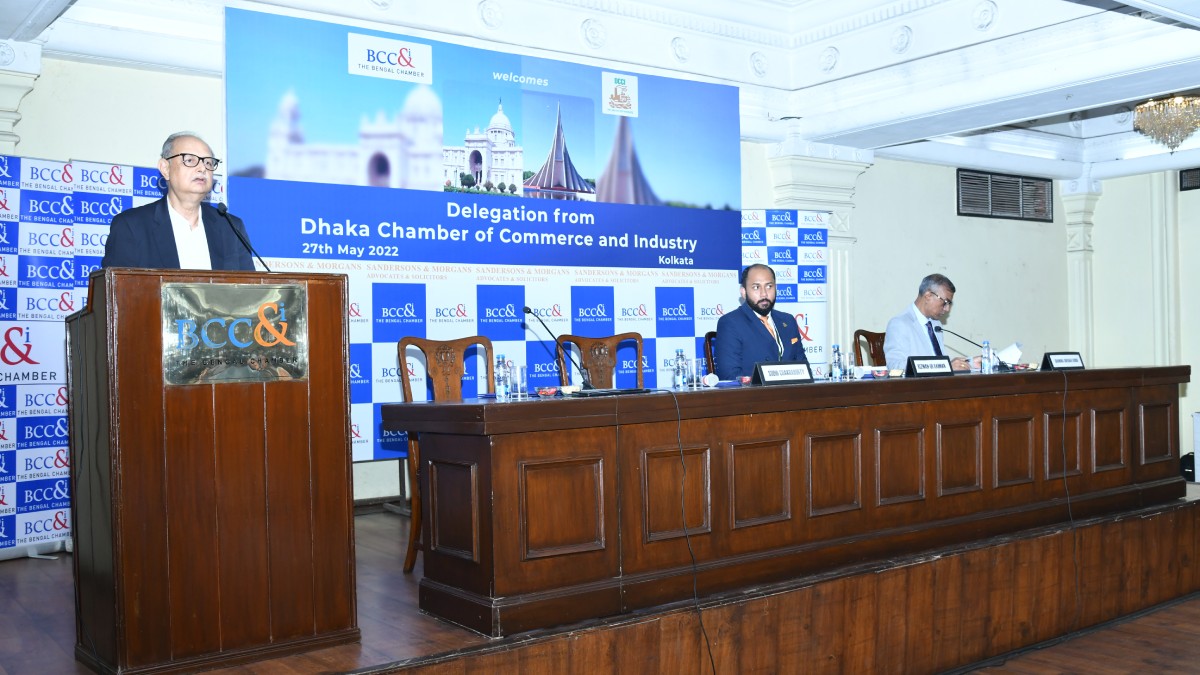 Mr. Subir Chakraborty, President Designate, The Bengal Chamber of Commerce and Industry and Managing Director & Chief Executive Officer, Exide Industries Limited delivering the formal Welcome Address