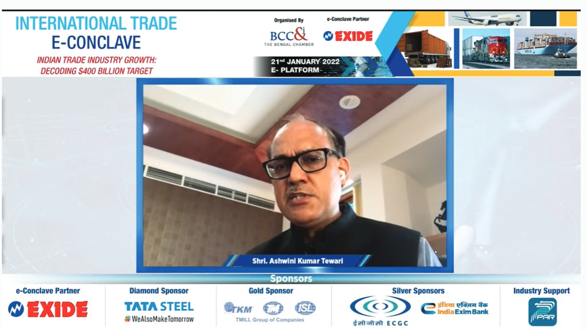 Shri Ashwini Kumar Tewari, Managing Director − International Banking, Technology and Subsidiaries, State Bank of India addressing at the Special Plenary Session on on “India’s Decade : Evolving Global Economy and role of International Banking in Catalyzing the growth of International Trade”