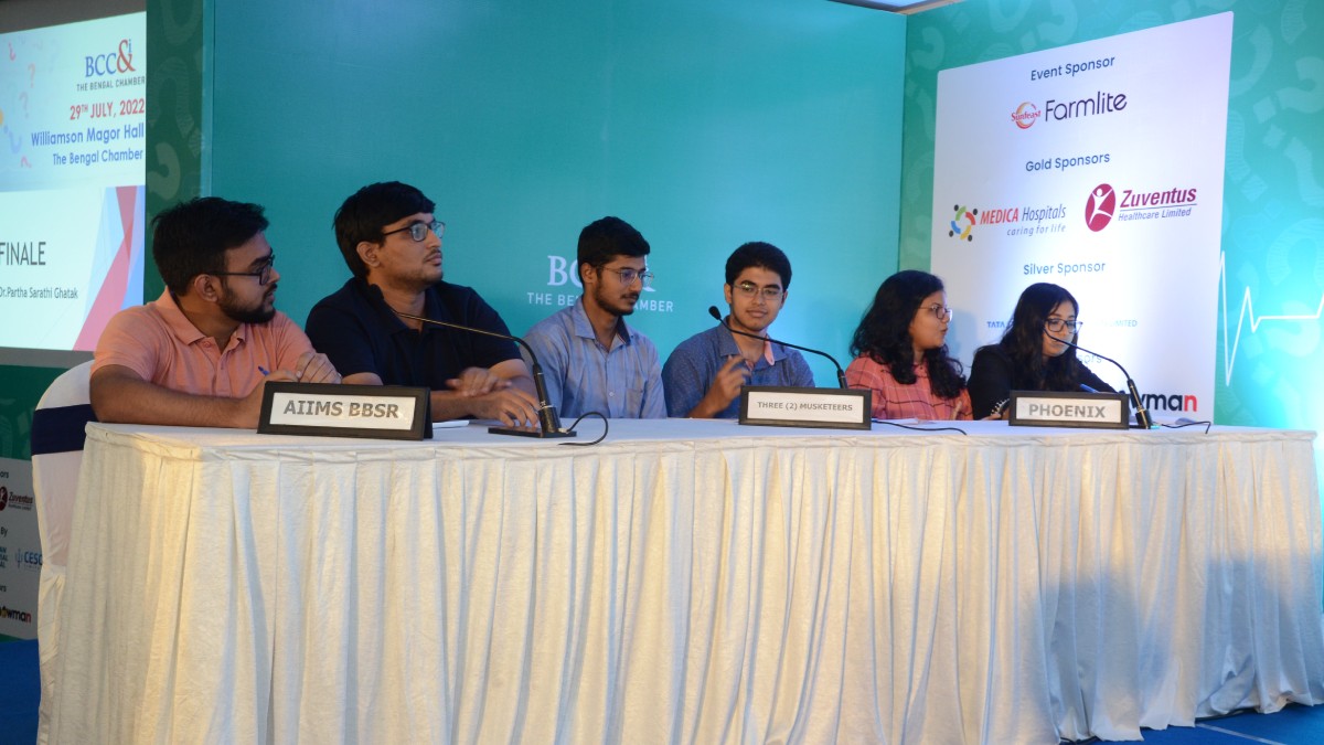 Teams at the final round of the Quiz