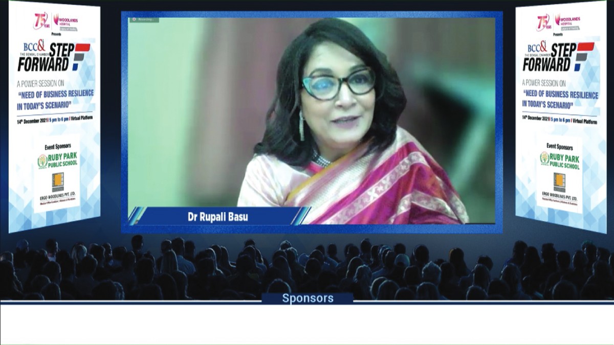 Welcome address by Dr. Rupali Basu, Chairperson, Lifestyle Committee, BCC&I and Managing Director & CEO, Woodlands Multispeciality Hospital