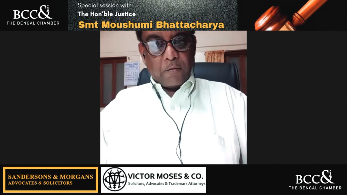 Mr. Prasanta Kumar Dutt, Co−Chairperson, Legal Committee of The Chamber and Partner, Sandersons &Morgans delivering Vote of Thanks