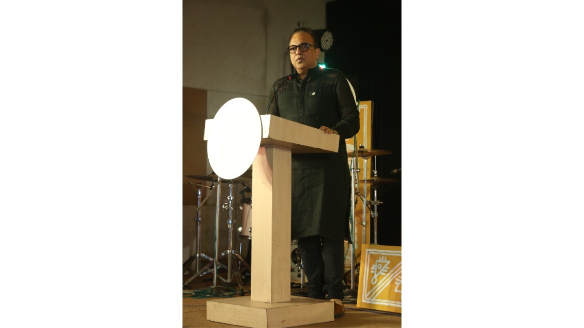 Mr. Arindam Sil, Chairperson, Films, Music and Entertainment Committee The Bengal Chamber delivering the Welcome Address