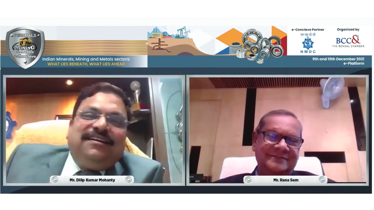 Mr. Rana Som, Co Chairman, Minerals & Mining Committee, BCC&I and Former CMD, NMDC. In conversation with Mr. Dilip kumar Mohanty, Director Production, NMDC Ltd