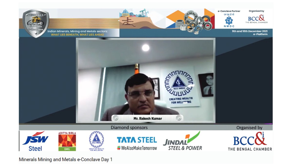 Mr. Rakesh Kumar, Chairman & MD, NLC India Ltd. speaking at Business Session II on “India’s 2070 Net−Zero Pledge : What it implies for the future of Coal Industry in the country?”