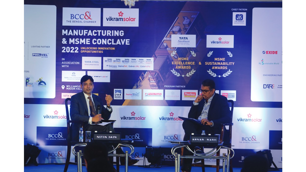 Fire Side Chat Session on “Accelerating Innovation and Reimagining Business Models in Manufacturing”. Conversation between Mr. Nitin Jain, Managing Director − India, Vice President − India & South East Asia, Vesuvius India Limited and Mr. Arnab Basu, Vice President, The BCC&I, Advisory Leader & Partner, PricewaterhouseCoopers Pvt Ltd (PwC)