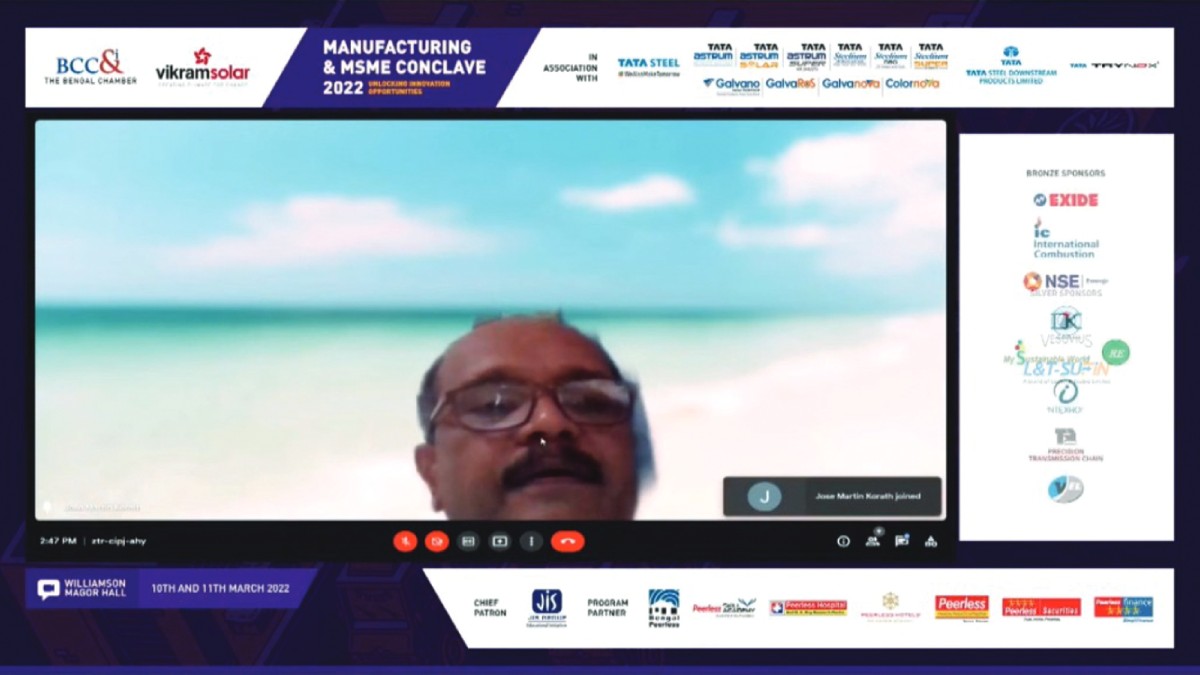 Dr. Jose Martin Korath, Chief − Intelligent Systems & Mathematical Modelling, Automation Division, Tata Steel Limited speaking at Session 3