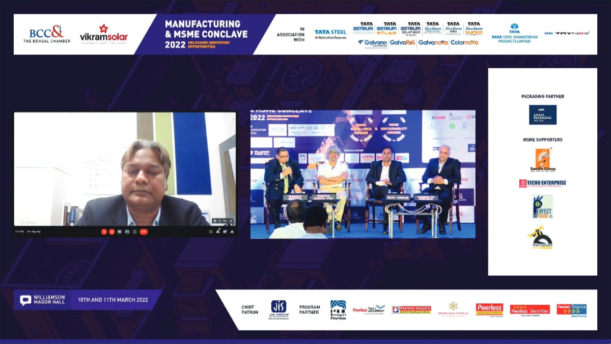 Dr. Bharat Bhushan, Chief Digital Officer, Tata Metaliks Limited speaking at Session 3