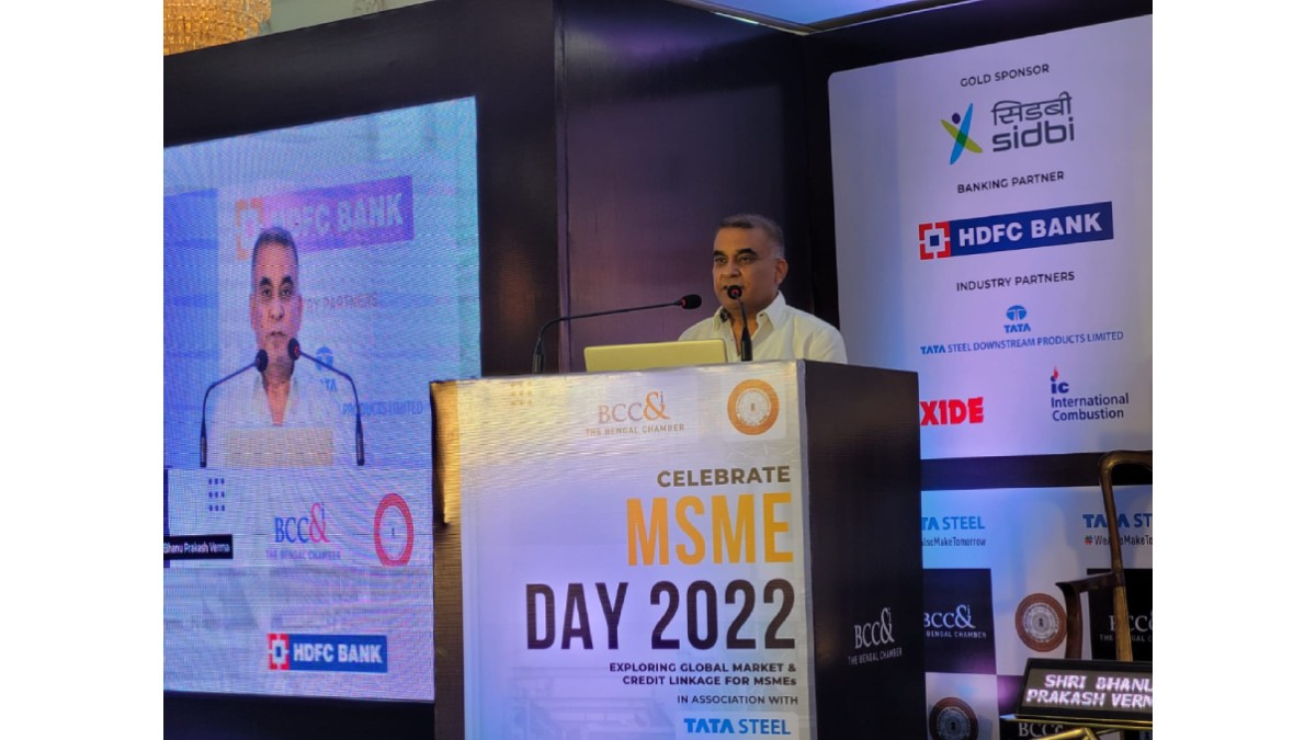 Special Address by Guest of Honour Shri Bhanu Prakash Verma, General Manager, SIDBI