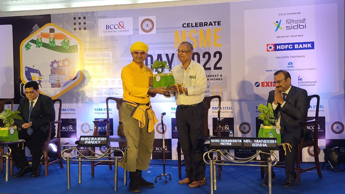 Felicitation of Shri Debabrata Mitra, IEDS, Director and Head of Office, MSME Development Institute, Kolkata